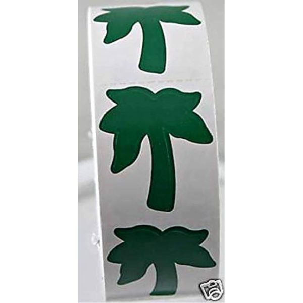 Palm Tree Tanning Stickers 1000 Ct Roll  Toys & Games - Image 2